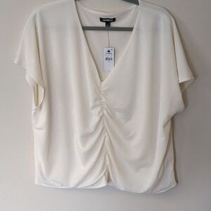Express Cream Women's Top Xl